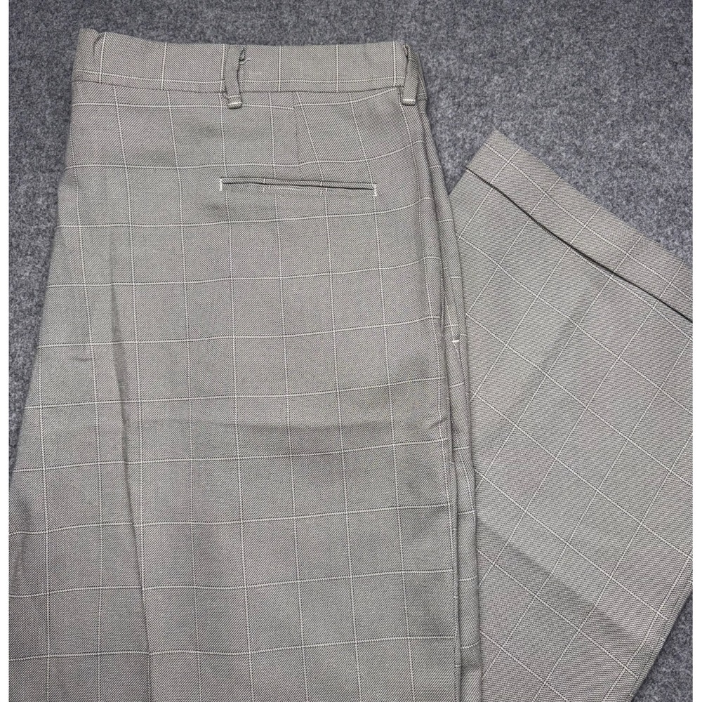 Vintage Smokey Joes Pants Mens 44 Pleated Trousers Wide Leg Cuffed Made in USA